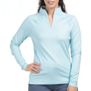 NWT Peter Millar Raglan Sleeve Perth Layer, XS Blue Spruce